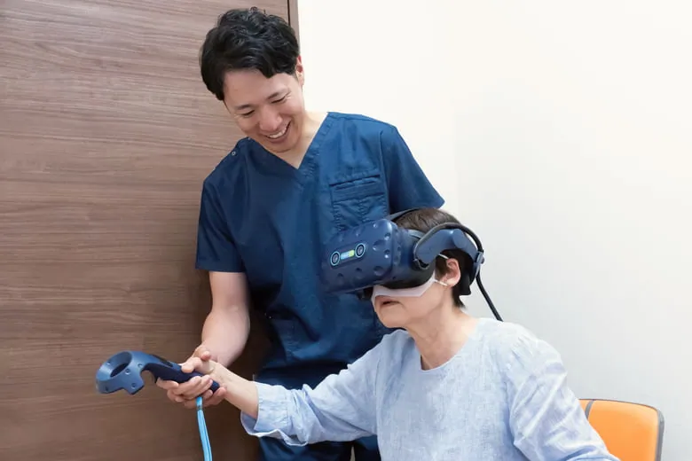 mediVRカグラでのリハビリの様子の写真