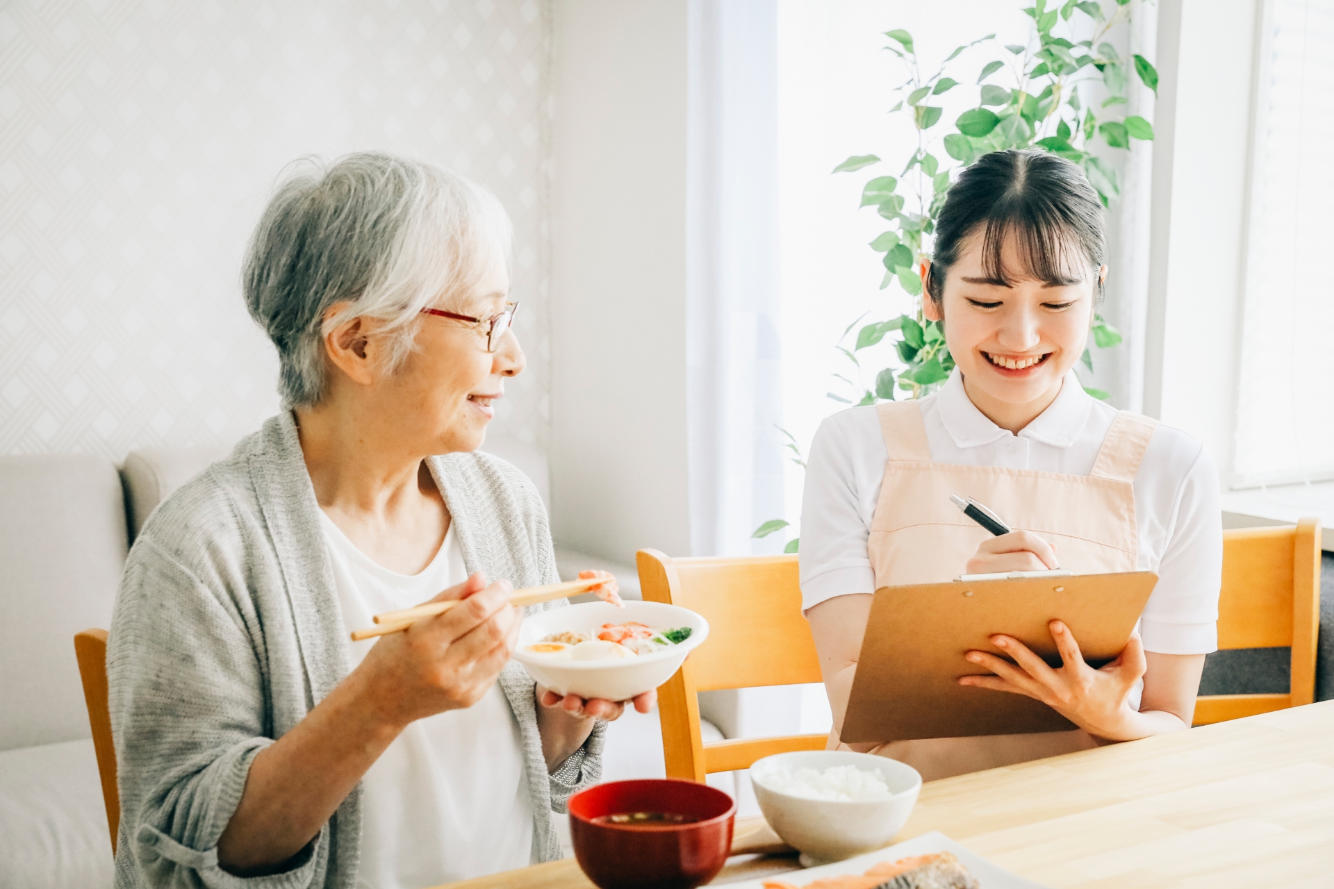 脳梗塞後の嚥下障害と栄養管理のイメージ